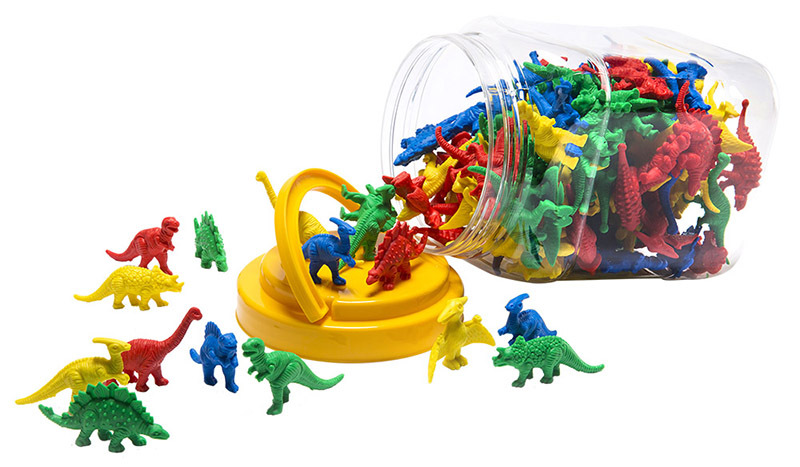 LCBF Dinosaurs Counters Jar - 128pcs