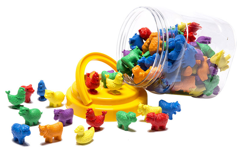 LCBF Farm Animals Counters Jar - 108pcs
