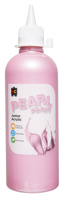 EC Pearl Junior Acrylic Paint 500ml - Pink