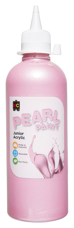 EC Pearl Junior Acrylic Paint 500ml - Pink