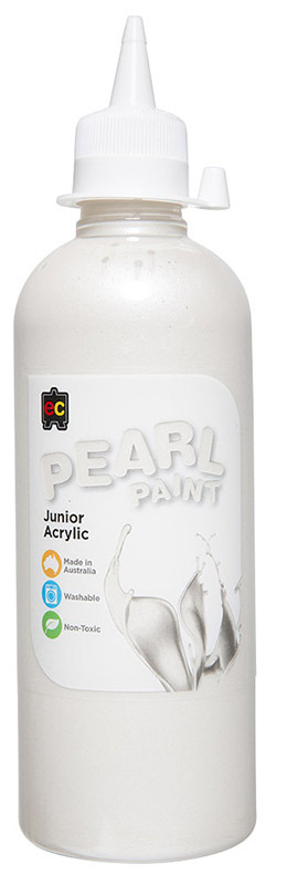 EC Pearl Junior Acrylic Paint 500ml - White