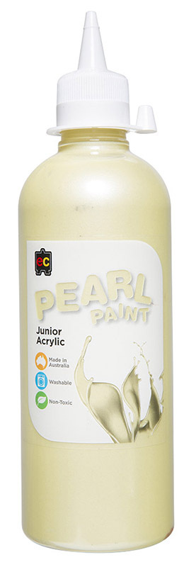 EC Pearl Junior Acrylic Paint 500ml - Yellow