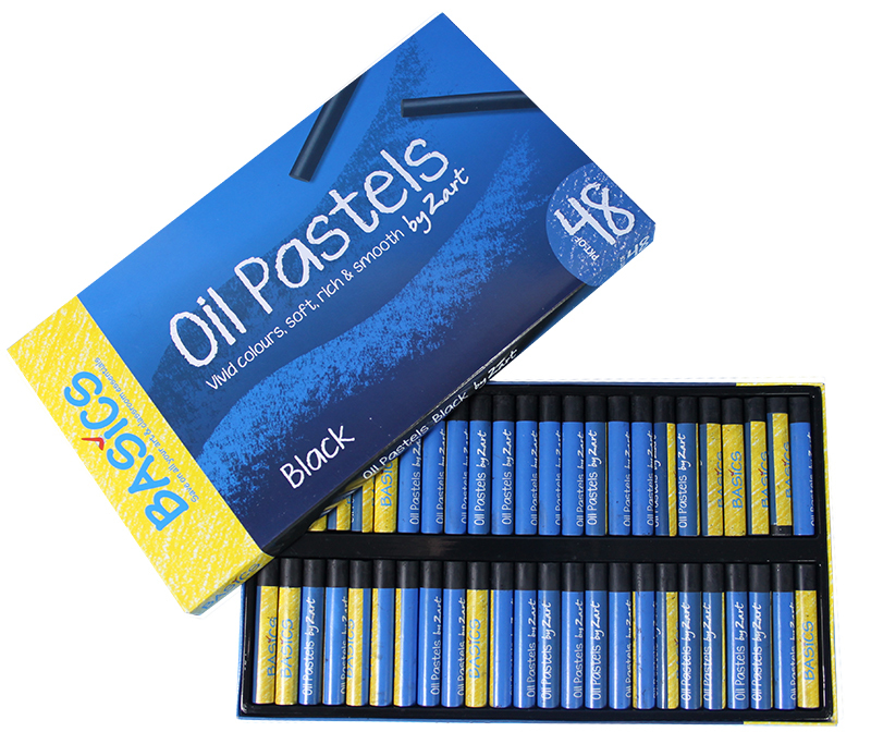 Large Oil Pastels - Black 48pk