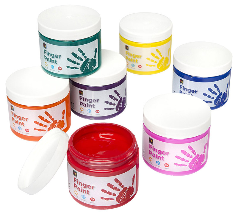 EC Finger Paint 250ml - Set of 7