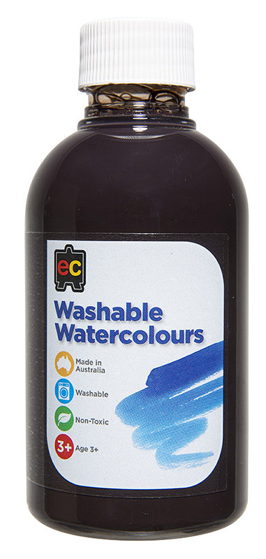 Washable Watercolour Paint  250ml - Brown