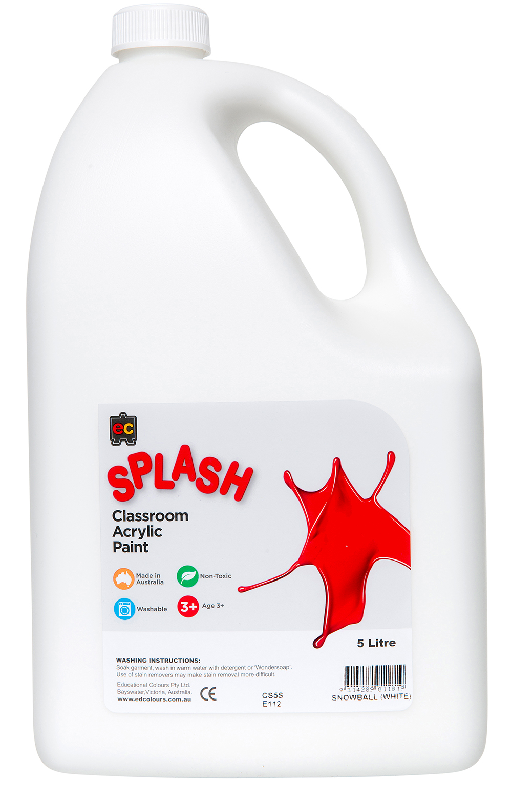 EC Splash Paint 5L - Snowball (White)