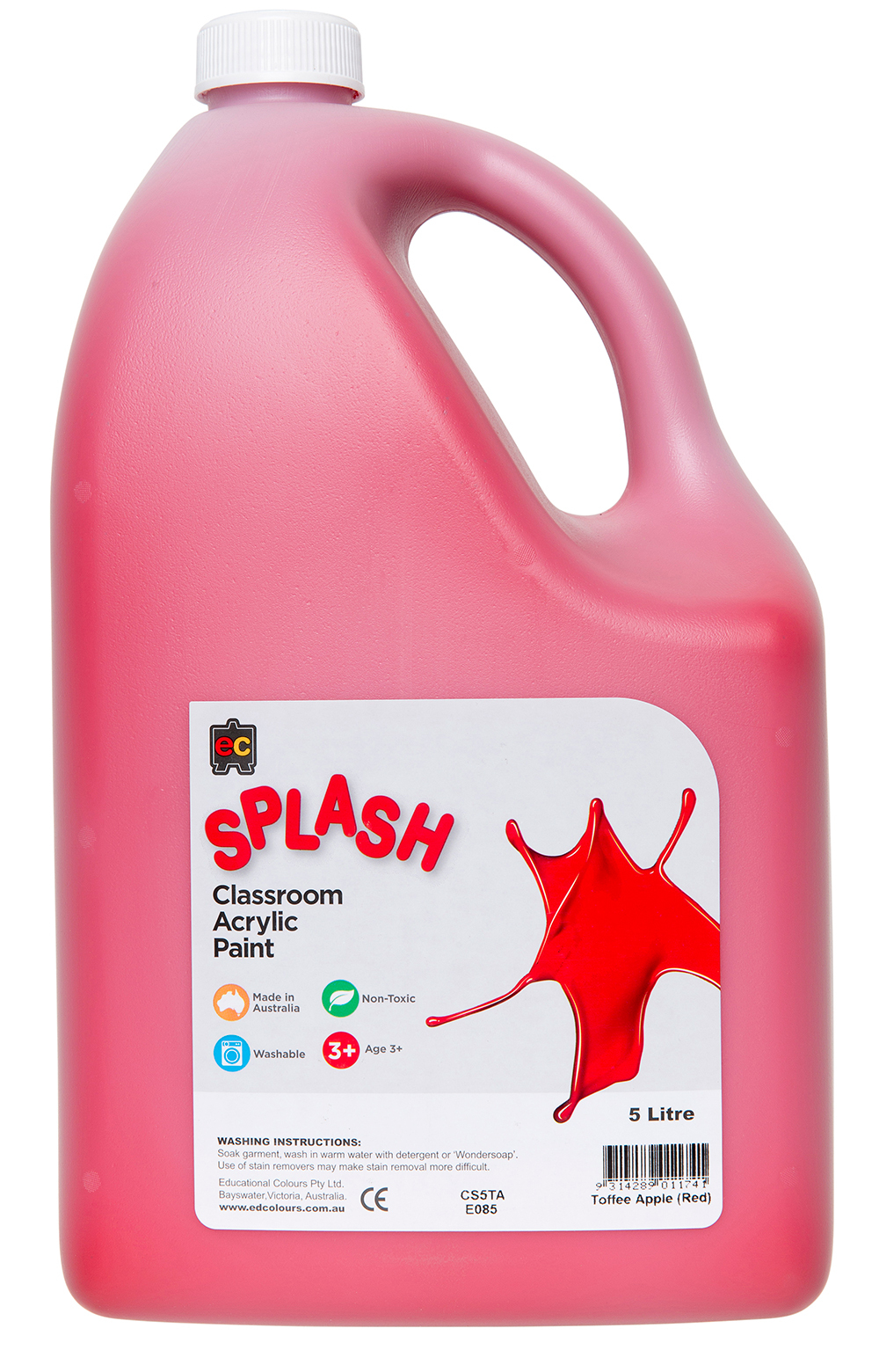 EC Splash Paint 5L - Toffee Apple (Red)