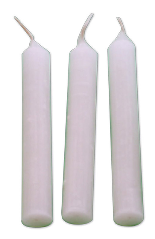 *SPECIAL: >Candles Traditional White - 76mm 30pk