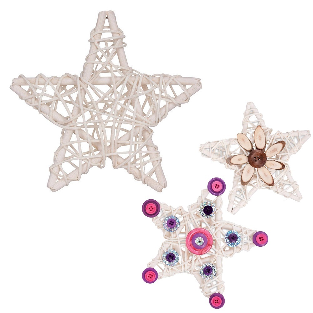 >Natural Mesh Shapes - Stars 10pk