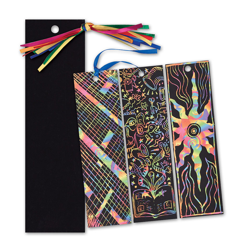 Scratch Paper Shapes - Bookmarks 12pk