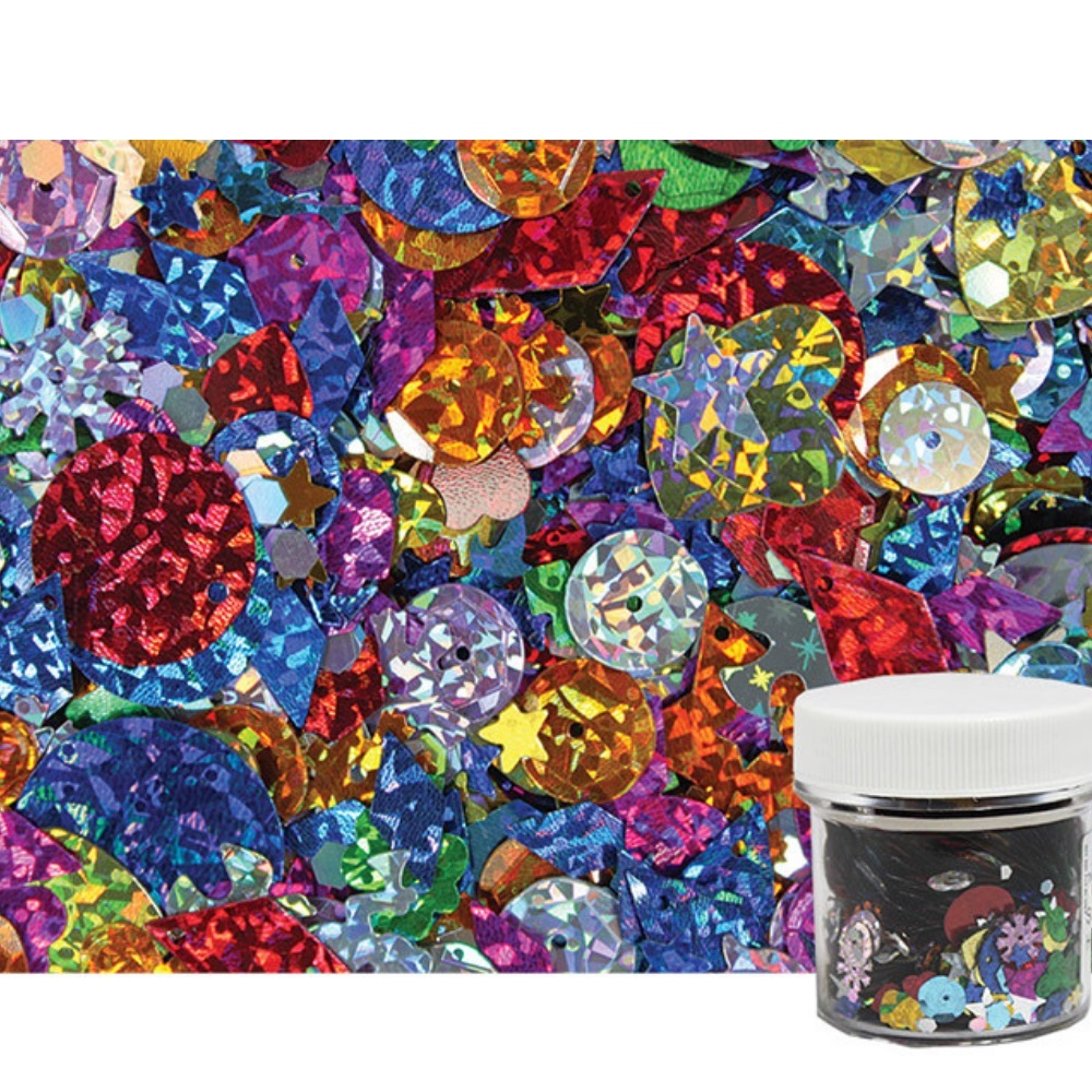 Hologram Shape Sequins - 50g Jar
