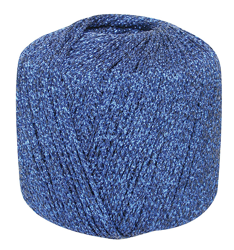 Metallic Yarn Ball 100m - Blue