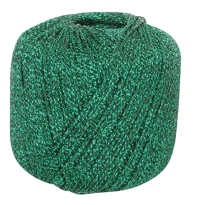 Metallic Yarn Ball 100m - Emerald