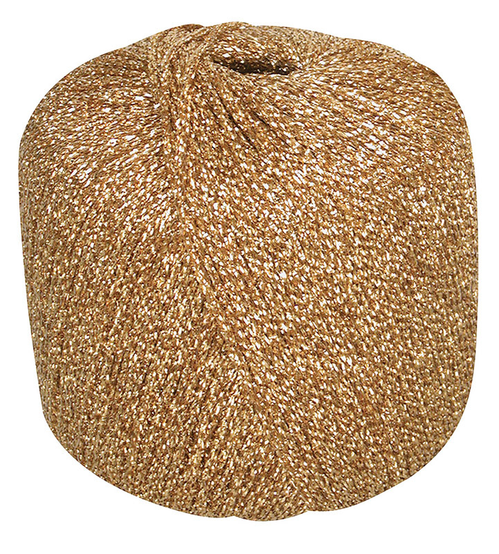 Metallic Yarn Ball 100m - Gold
