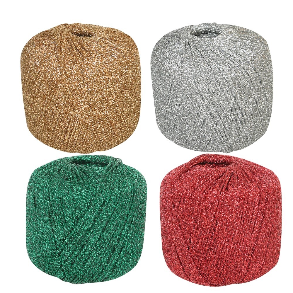 Metallic Yarn Ball 100m - Set of 4