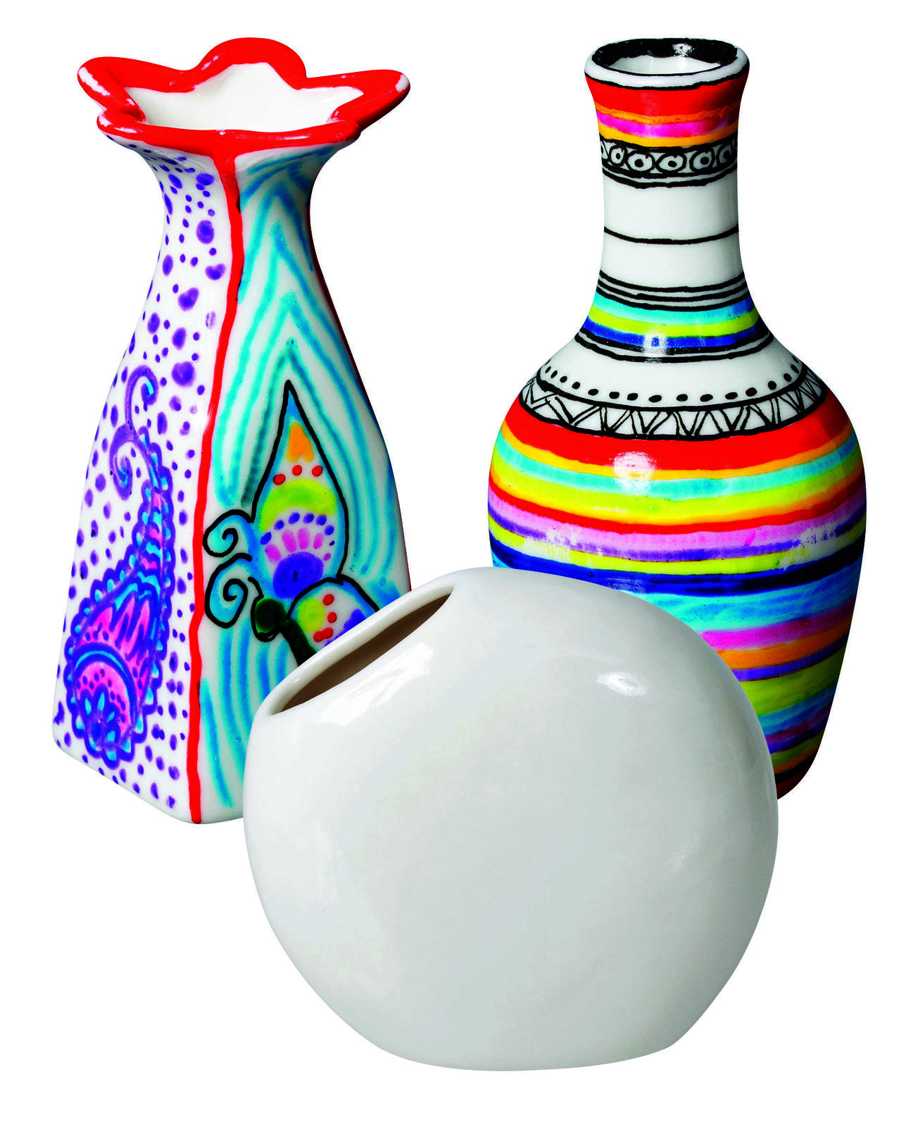 Porcelain/Ceramic - Vases 6pk