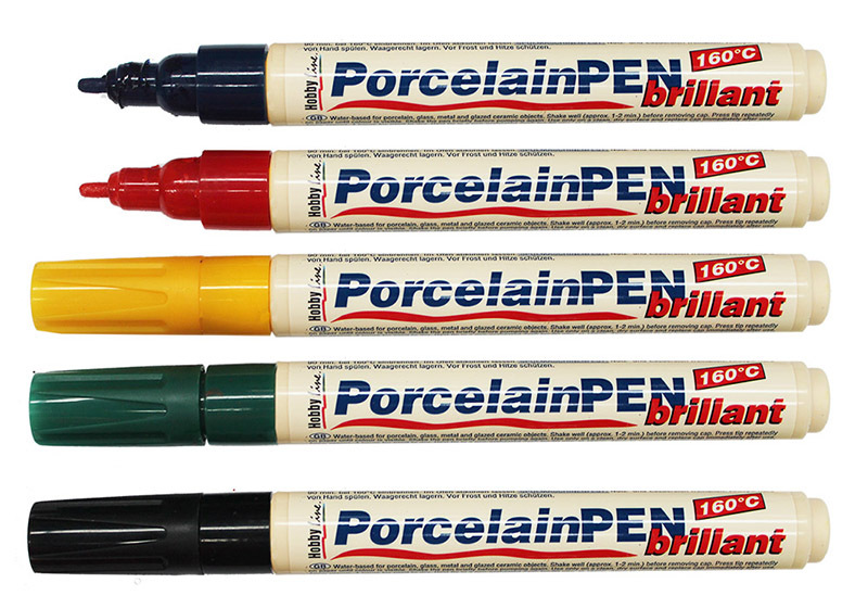 Porcelain/Ceramic Markers - Assorted 5pk