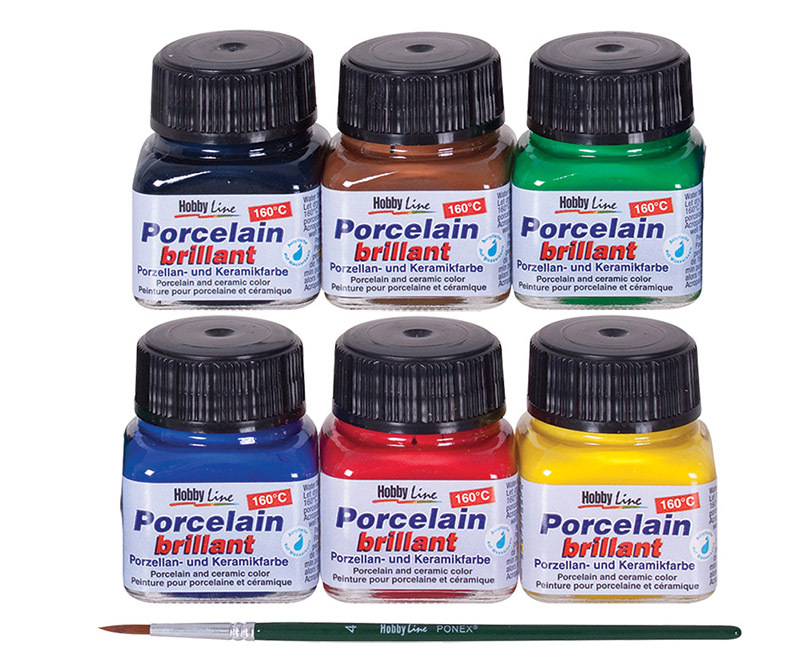 Porcelain/Ceramic Paint 20ml - 6pk