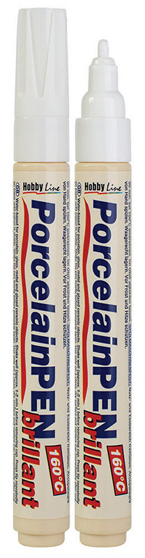 Porcelain/Ceramic Markers - White 6pk