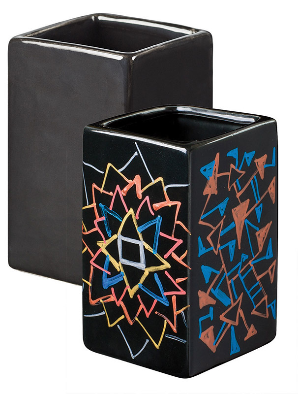 *Porcelain/Ceramic - Black Multi Purpose Holder 6pk