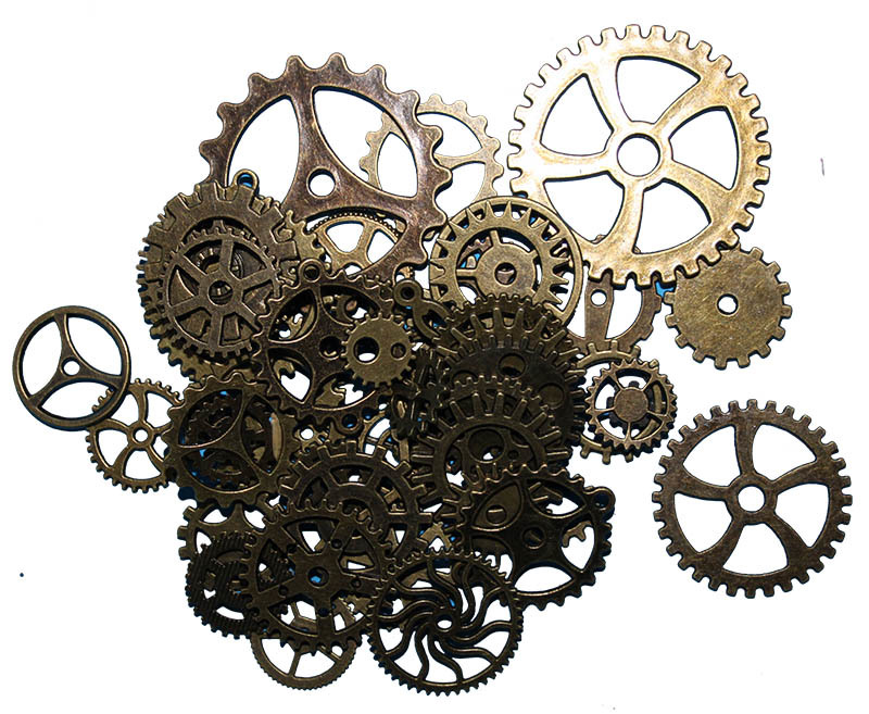 Metal Gears & Cogs - Assorted 48pk