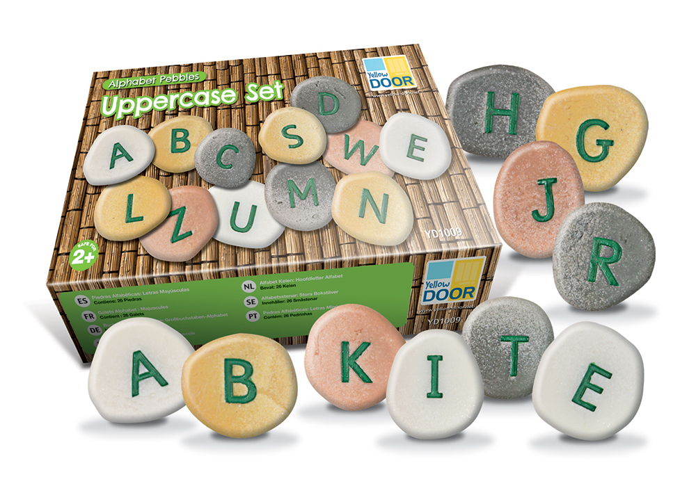 Alphabet Tactile Pebbles - Uppercase