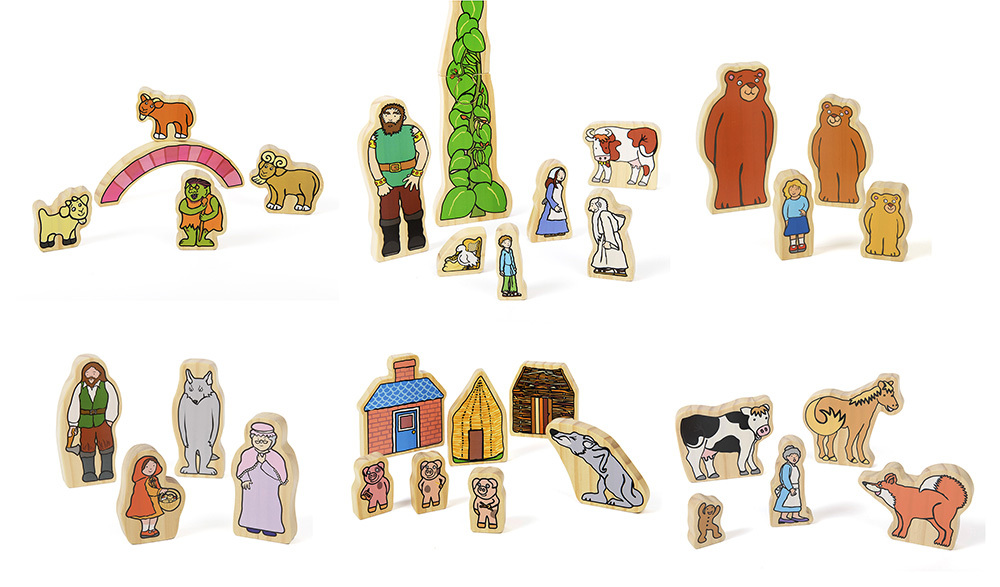Wooden Characters - Traditonal Tales set of 6