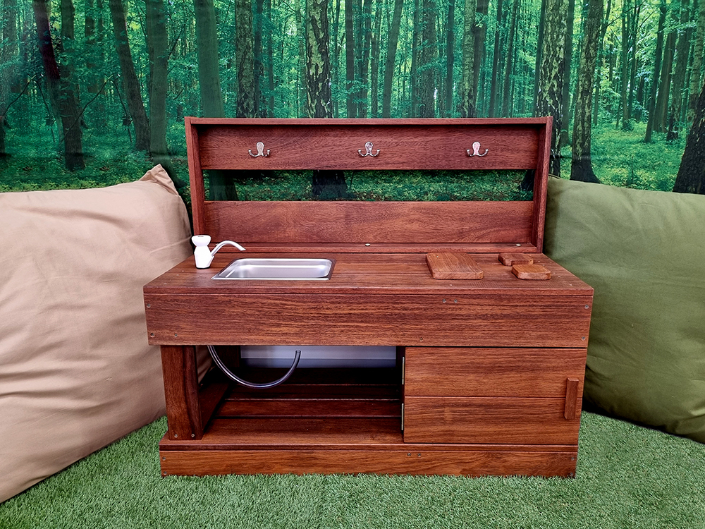 Outdoor Mud Kitchen with Pump