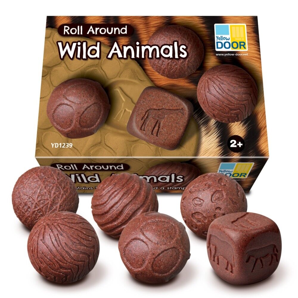 Roll Around Sensory Stones - Wild Animals