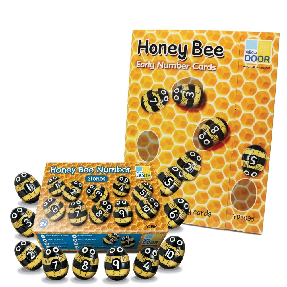 Honey Bee Number Stones & Activity Cards