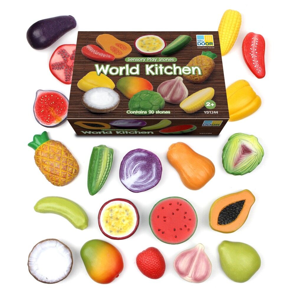 Sensory Play Stones - World Kitchen