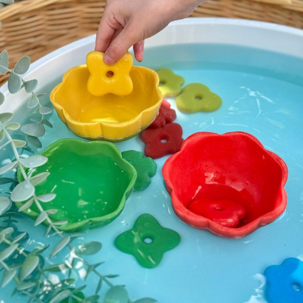 Flower Stones and Bowls - 20pcs