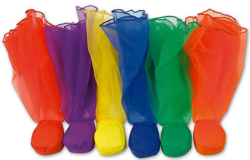 Fly Bean Bags With Scarves - 6pcs