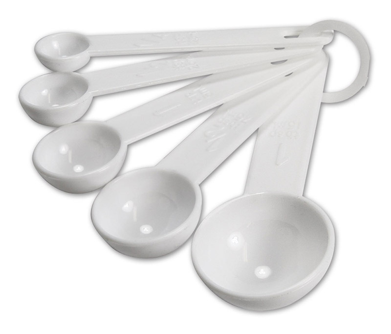 Plastic Measuring Spoons - Set of 5