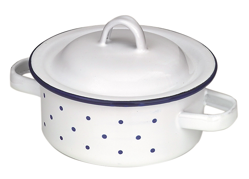 Gluckskafer Enamel Cookware - Low Pot & Lid