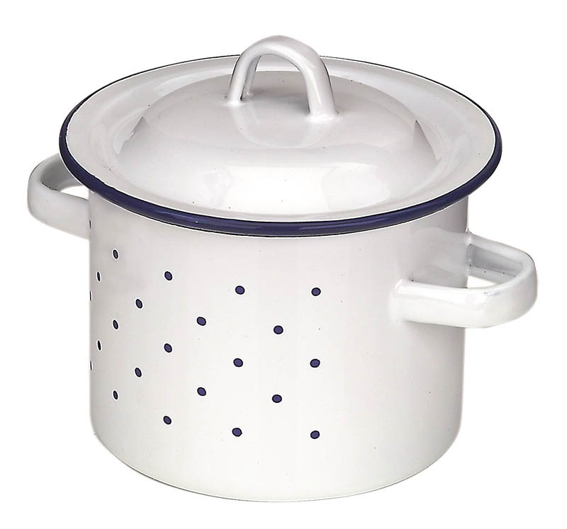 Gluckskafer Enamel Cookware - High Pot & Lid 12cm