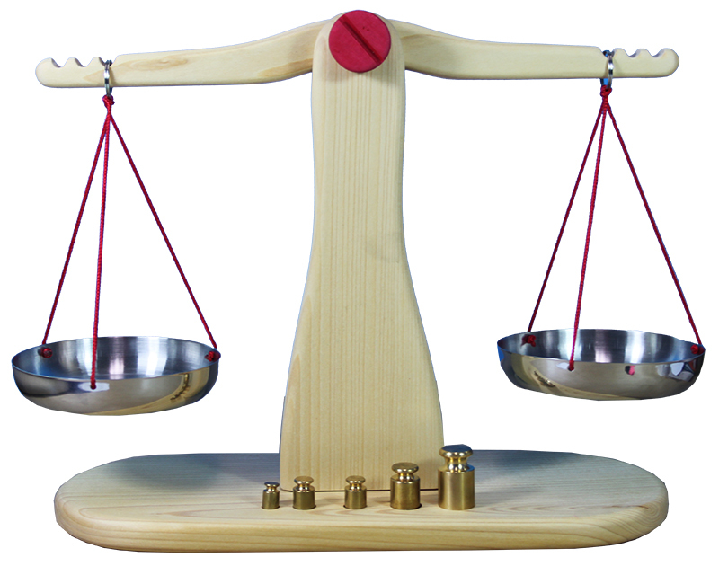 Gluckskafer Wooden Balance Scales