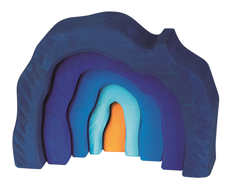 Gluckskafer Wooden Grotto Set - Blue 5pcs
