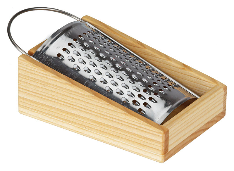 Gluckskafer Cooking Accessories - Grater with Wooden Tray 13cm