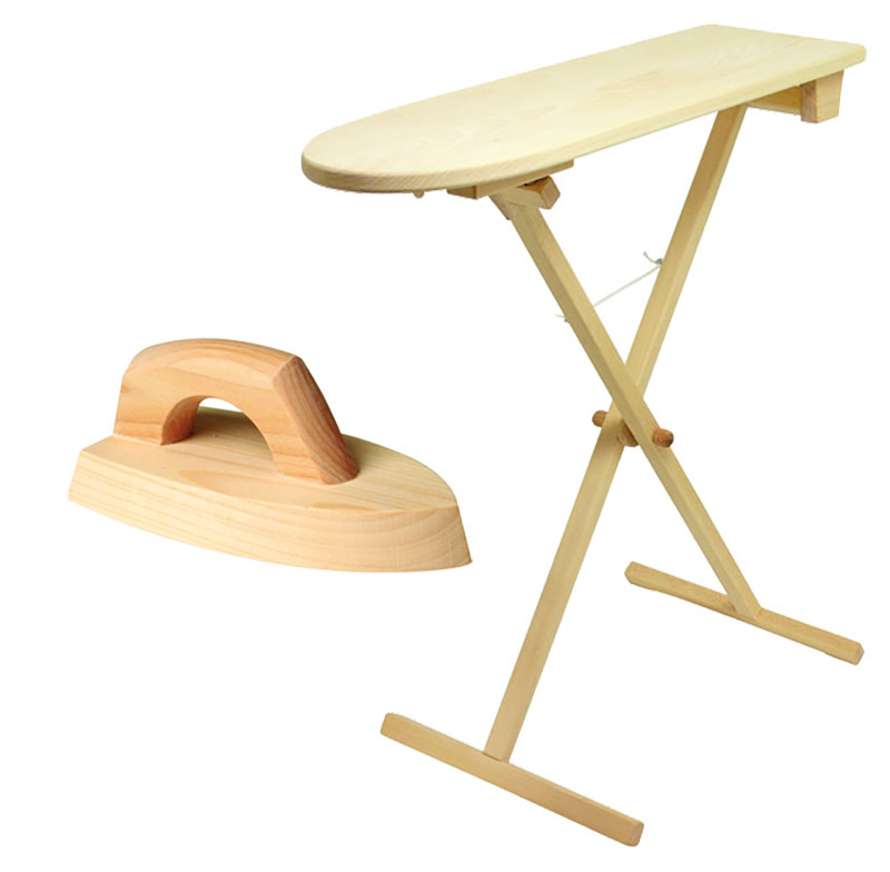 *Gluckskafer Wooden Ironing Set - Iron & Board Set 2pcs