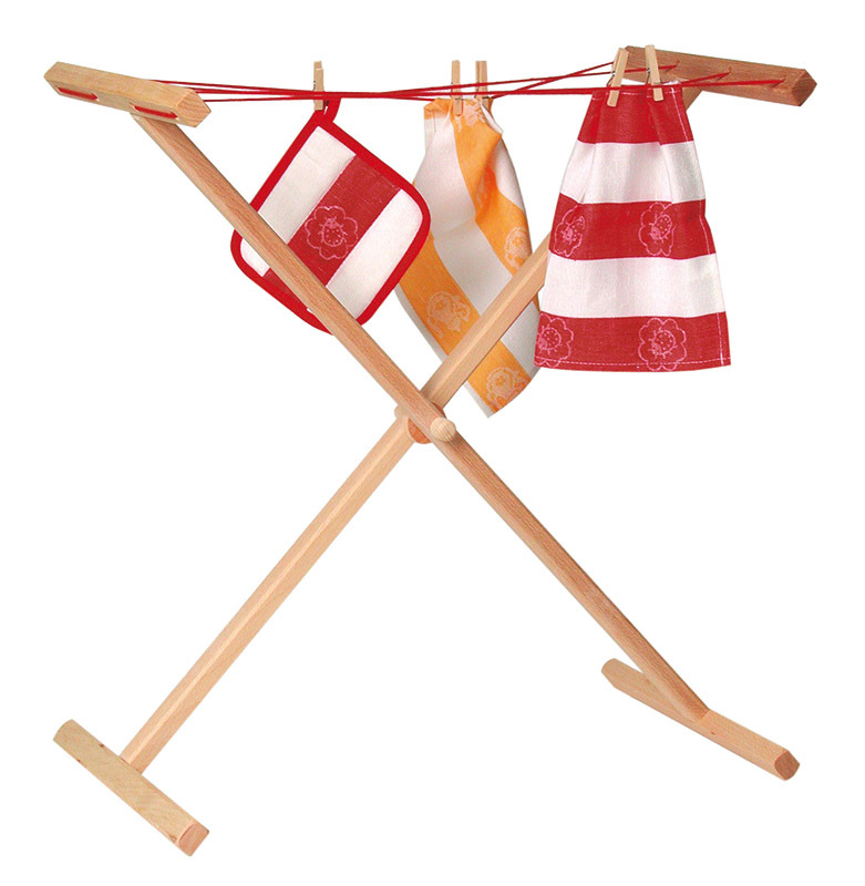 *Gluckskafer Wooden Foldable Clothes Line - 60cmH