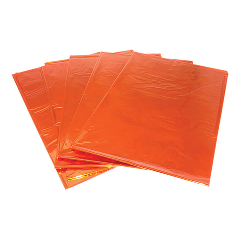 Cellophane 900 x 1000mm 25pk - Orange