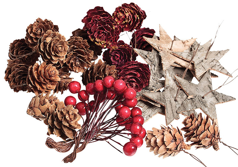>Wreath Assorted Decorations - 44pcs
