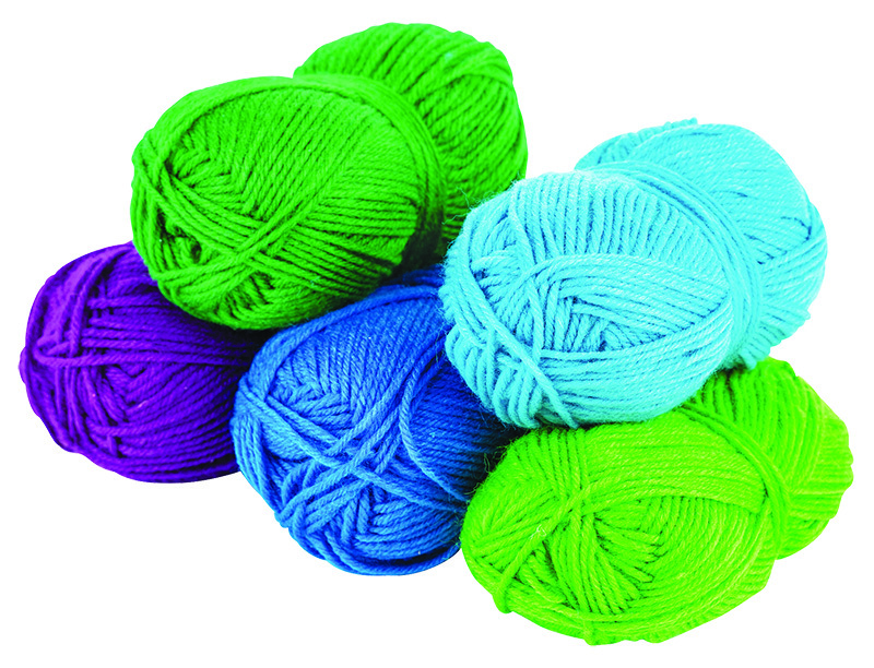 Acrylic Wool - Cool Colours 5pk