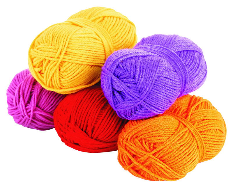 Acrylic Wool - Warm Colours 5pk