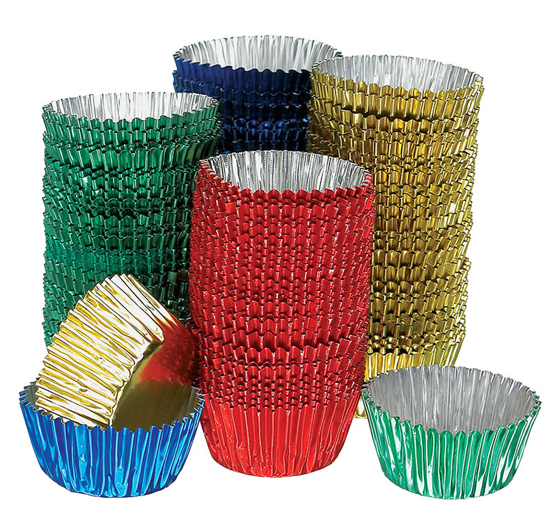 Metallic Patty Pans Small Assorted Colours - 100pk