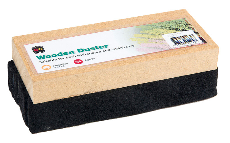 EC Wooden Chalk or Whiteboard Duster - 100 x 50mm