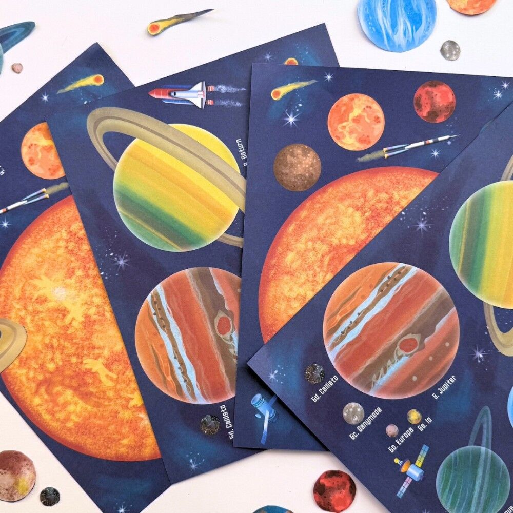 Solar System Paper - 64 sheets