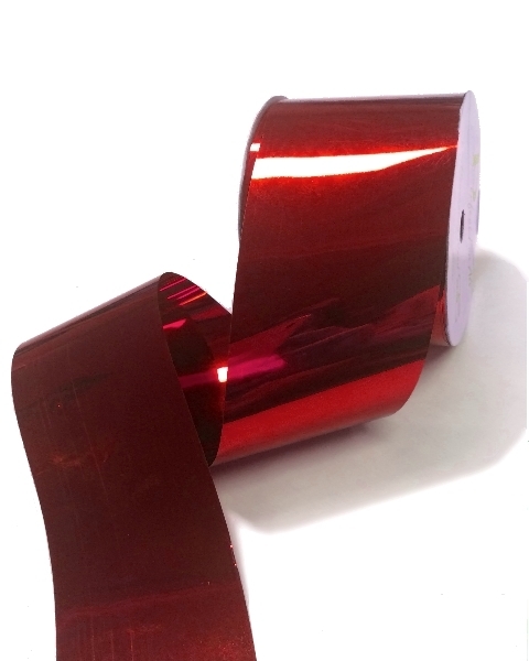 Metallic Wide Ribbon 50mm x 30m - Red