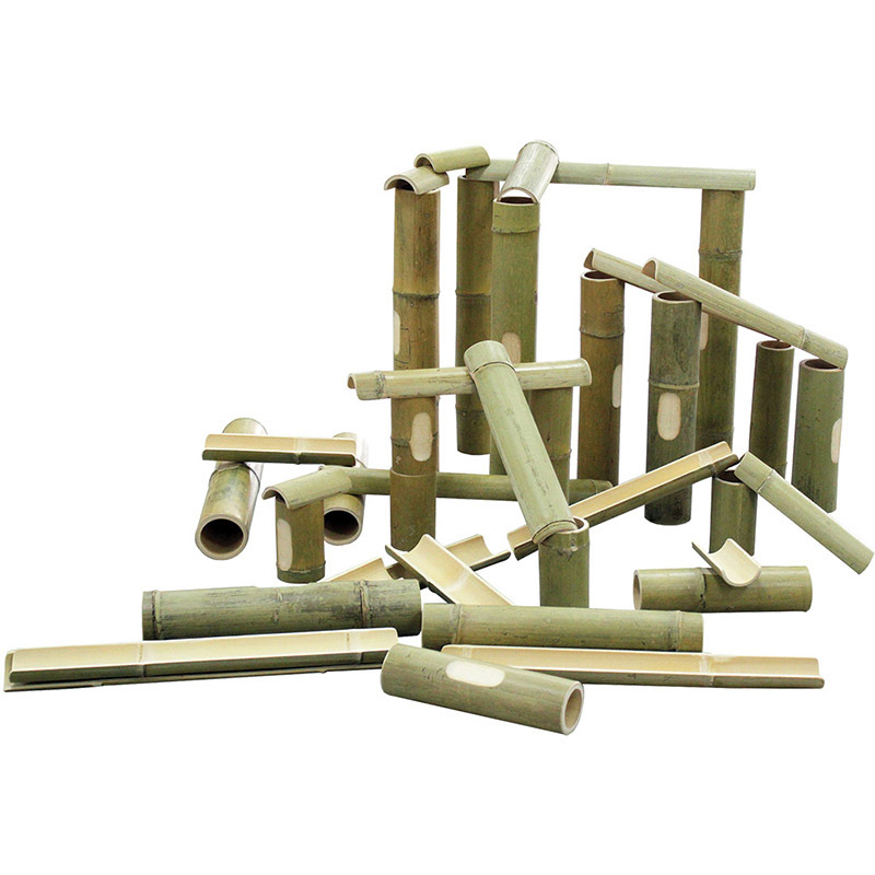 Bamboo Channel Construction & Water Play - 40pcs